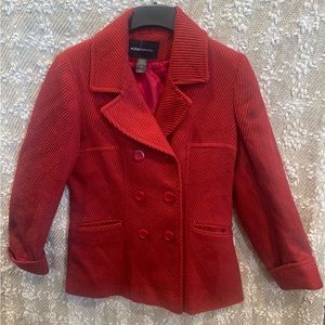 Moda International Red Coat for Women Size L